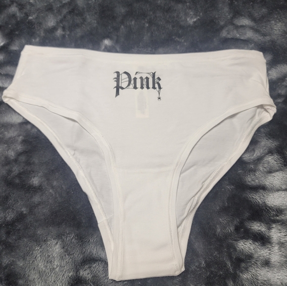 Victoria's secret pink HALLOWEEN cheeky Spider panty SPOOKY LARGE - Picture 1 of 6